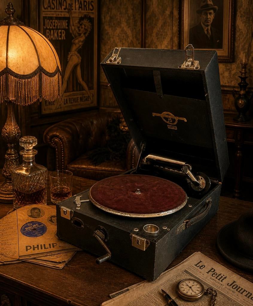 Gramophone « columbia » 1920, Antiquités & Art, Antiquités | TV & Hi-Fi, Enlèvement ou Envoi