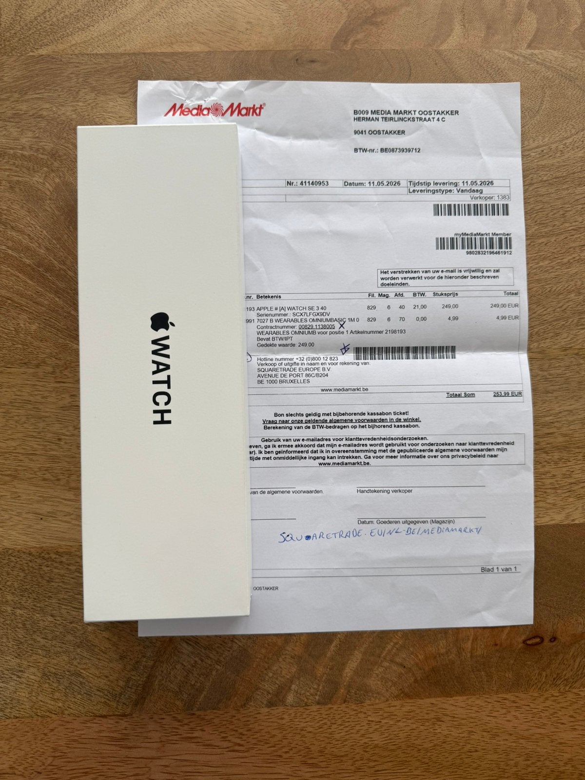 Apple Watch SE 3 40 mm Starlight 2 ans de garantie, Neuf, Étanche, Enlèvement ou Envoi, IOS