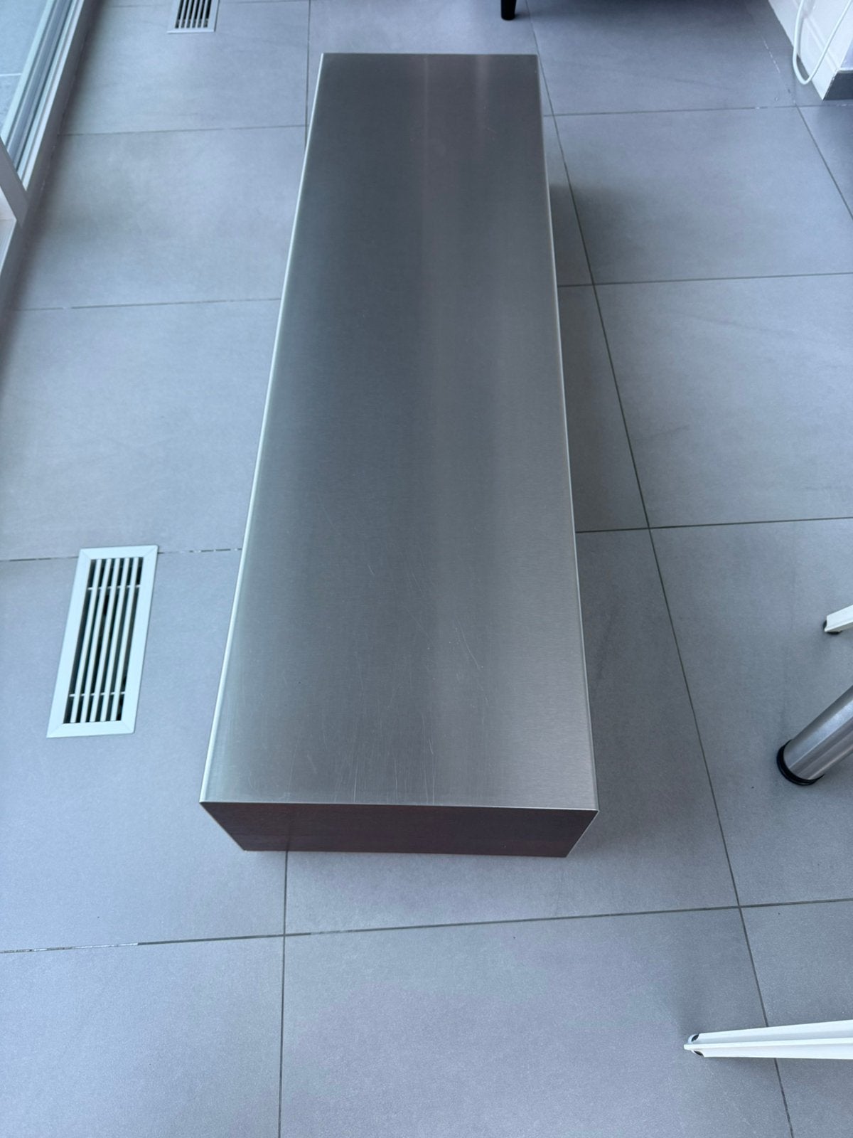 Inox salontafel, Enlèvement, Comme neuf