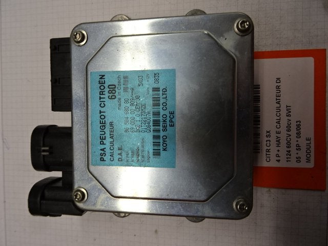 UNITE ELECTRONIQUE Citroën C3 (FC / FL / FT) (9658468080), Citroën, Mevr. I. Hauben, Utilisé, Rue de l'Espoir 34 34
4030  GRIVEGNÉE, BE