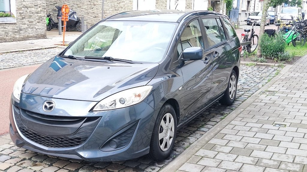 Mazda 5, 2012, 162.000 km, Auto's, Mazda, Voorwielaandrijving, Euro 5, Zwart, 4 cilinders