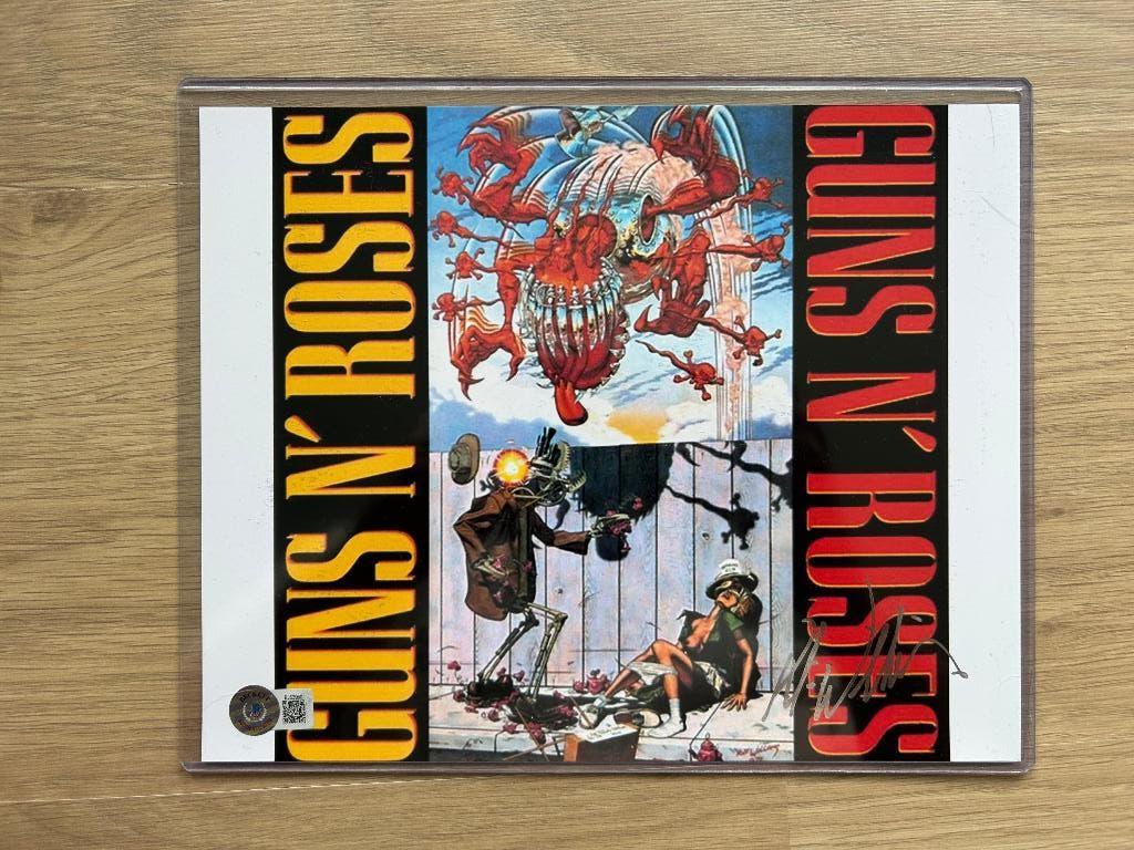 Guns N' Roses - Robert Williams Handtekening, Verzamelen, Ophalen of Verzenden, Nieuw, Foto of Kaart, Gesigneerd