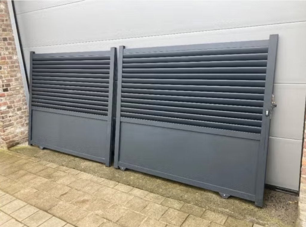 SHOWROOMMODEL schuifpoort aluminium VERO, Ophalen, Gebruikt, Aluminium, Schuifpoort