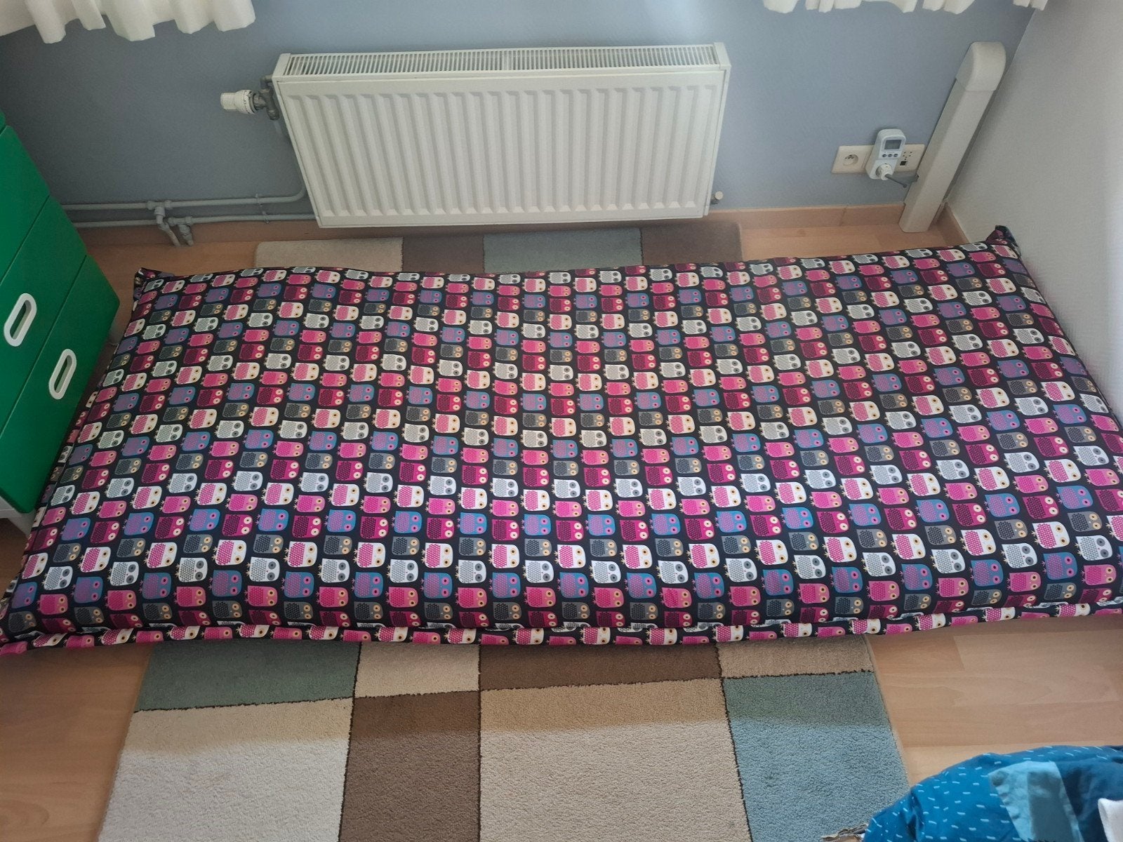 Slaapzetel voor kinderkamer. Uiltjesmotief, 210 cm, Enlèvement, Comme neuf, Une personne