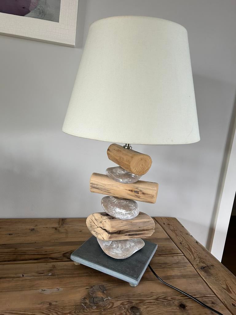 Landelijke lamp, Comme neuf, Landelijk, Enlèvement, Bois