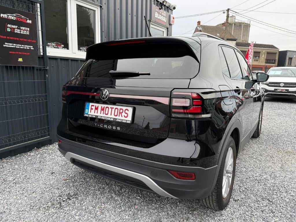 Volkswagen T-Cross 1.0 TSI Life/CarPlay/Onderhoud+Garantie, Zwart, 5 deurs, 3 cilinders, 81 kW