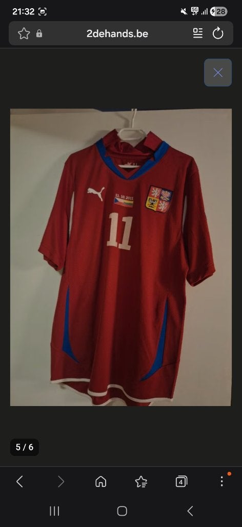 Voetbalshirt, Sport en Fitness, Maat L, Ophalen of Verzenden, Gebruikt, Shirt