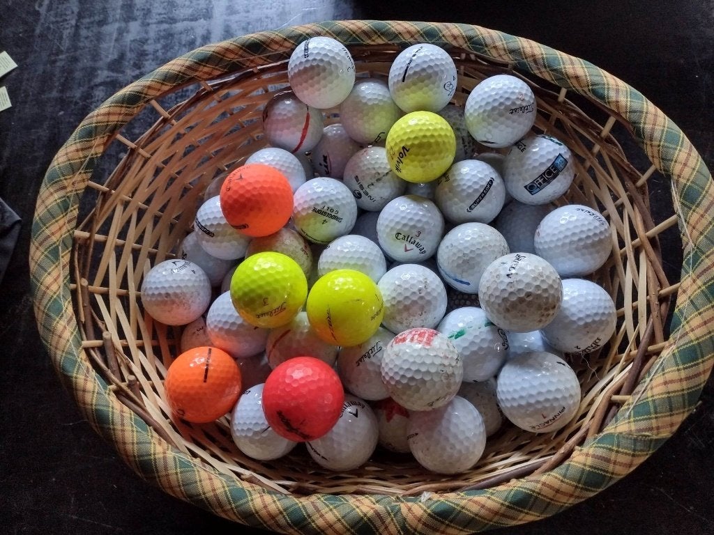golfballetjes 80 stuks, Sport en Fitness, Golf, Verzenden, Zo goed als nieuw, Bal(len)