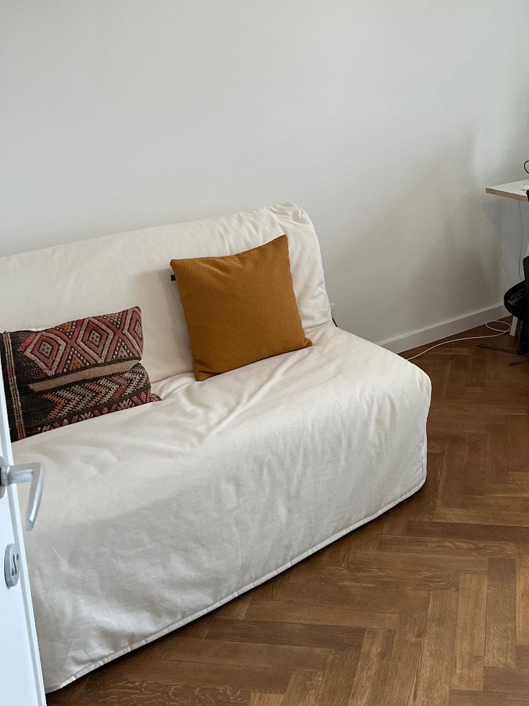 IKEA LYCKSELE slaapbank - zeer goede staat, Ophalen, 100 cm, Beige, Tweepersoons