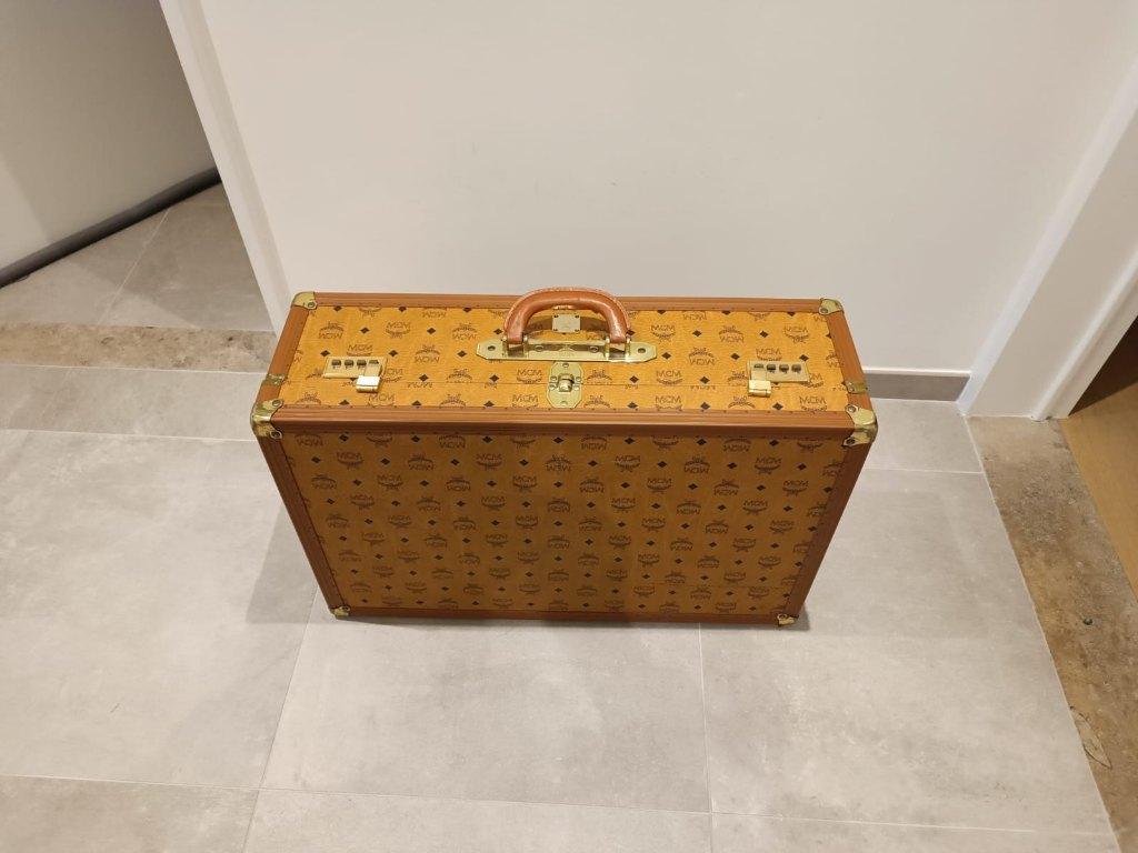 MCM vintage reiskoffer, Ophalen, Gebruikt, Overige materialen, Slot