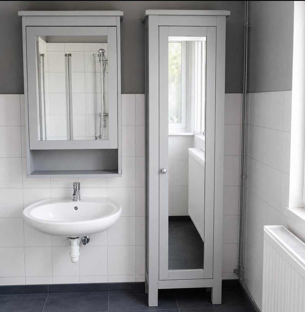 2 armoires de salle de bain avec miroirs — 30€ ensemble, Maison & Meubles, Enlèvement, Neuf