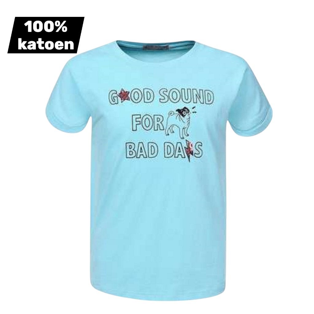 T-shirt 100% katoen good sound turquoise 152, Kinderen en Baby's, Ophalen of Verzenden, Nieuw, Meisje, Shirt of Longsleeve