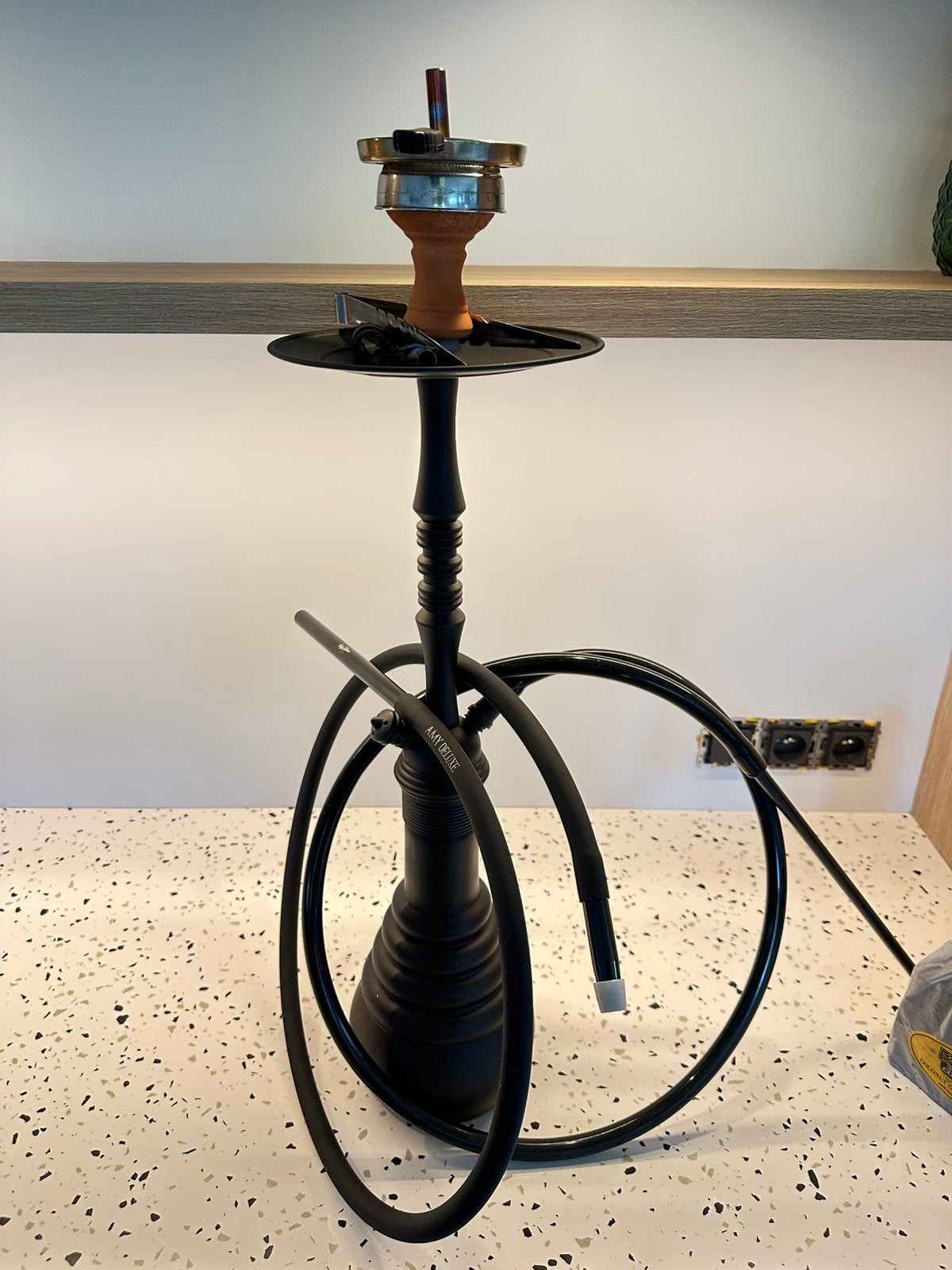 AMY Deluxe waterpijp/shisha – slechts 3x gebruikt + kooltjes, Enlèvement, Comme neuf, Narguilé