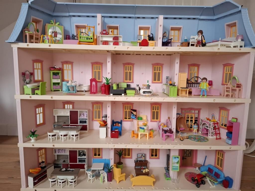 Playmobil: Groot herenhuis met meubels, Ophalen, Gebruikt, Poppenhuis