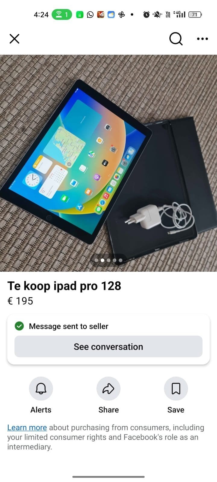 te koop ipad, Ophalen of Verzenden