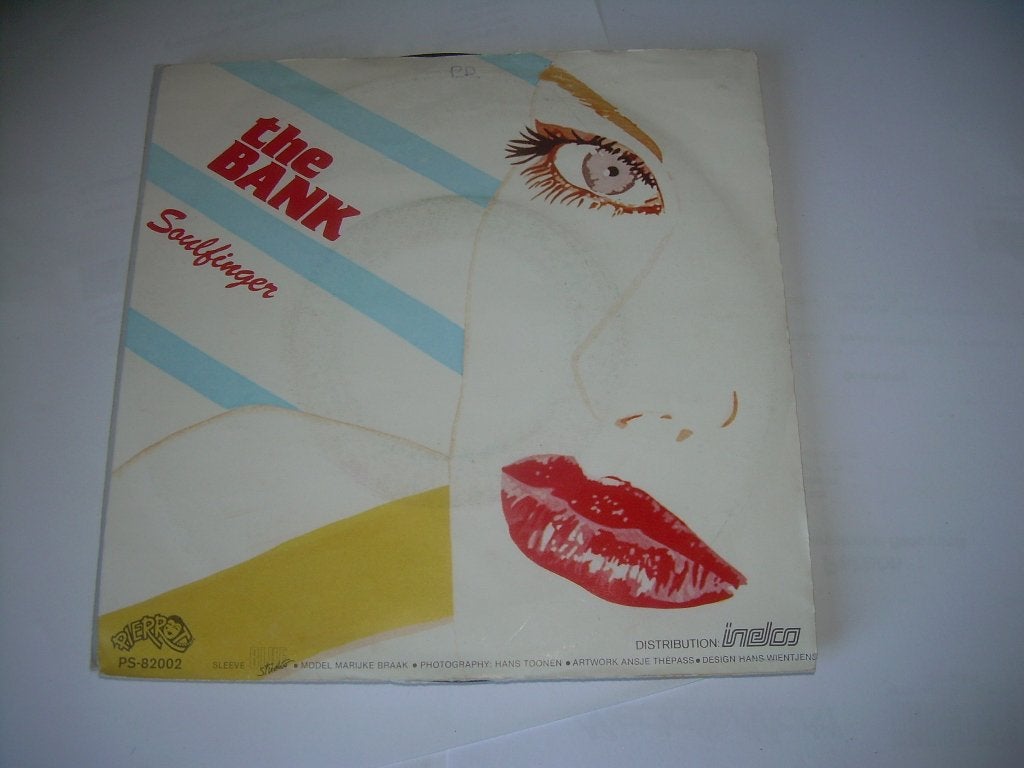 45 T SINGLE - The Bank ‎– Soulfinger, Cd's en Dvd's, Vinyl Singles, Fotohoes, 7 inch, Ophalen of Verzenden, Zo goed als nieuw