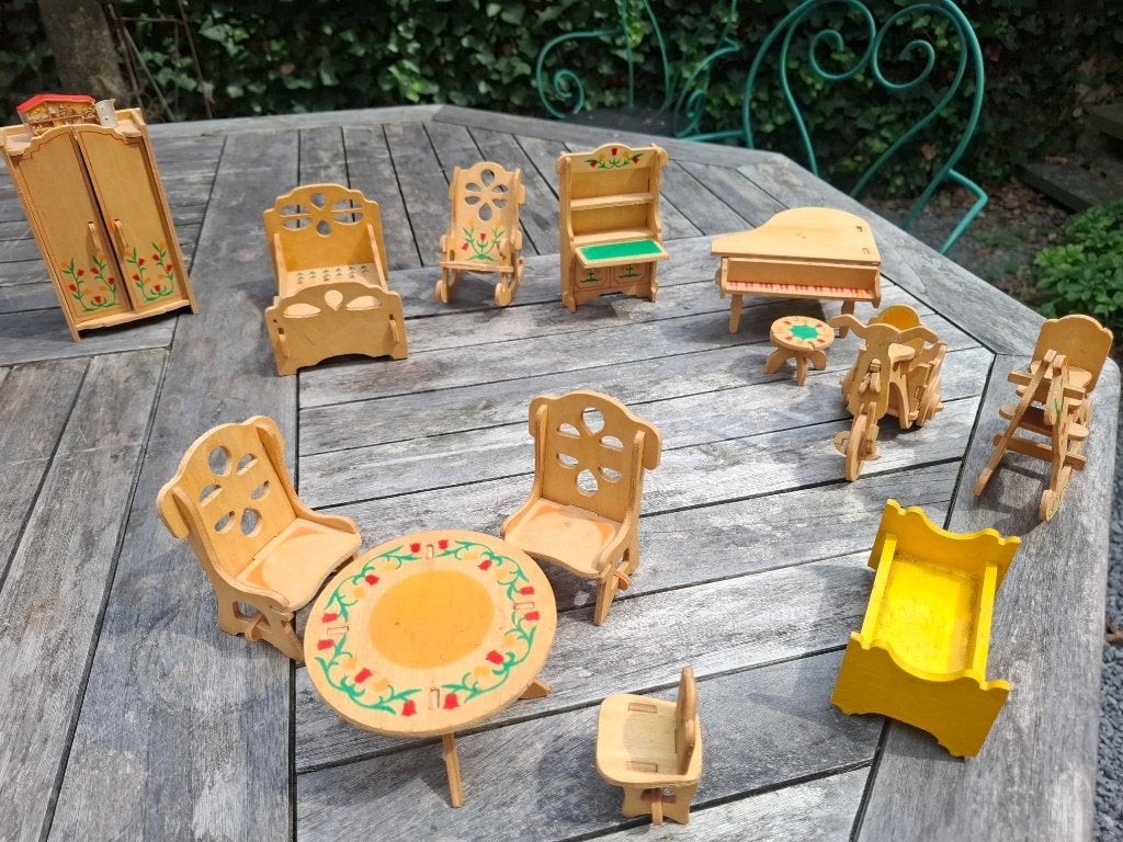 Meubels poppenhuis, Kinderen en Baby's, Ophalen, Gebruikt, Poppenhuis