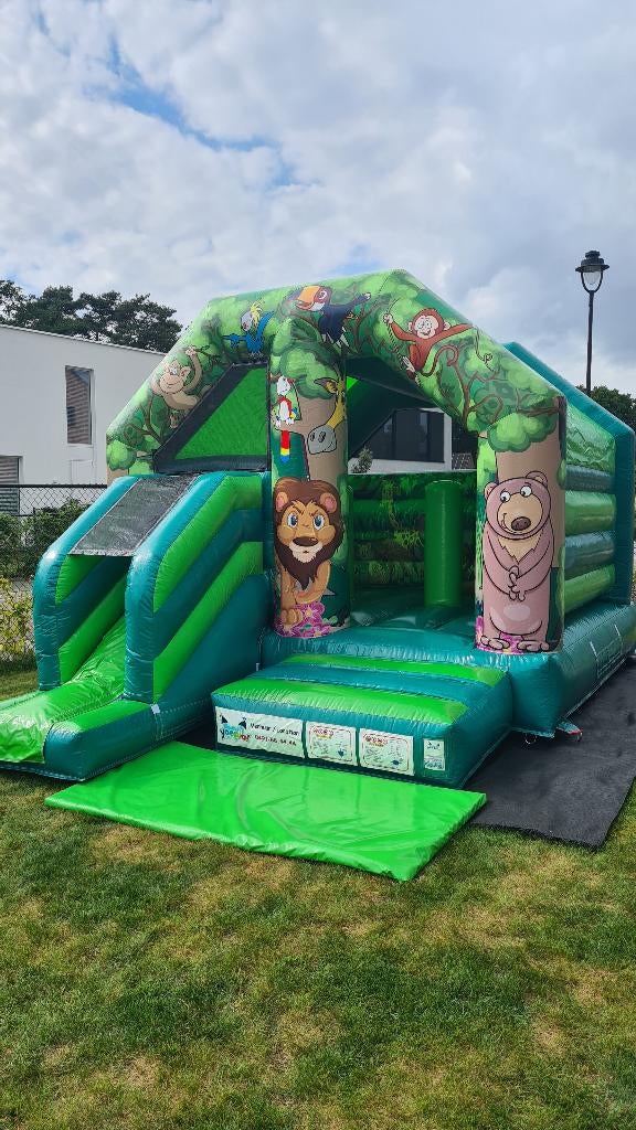 Jungle Springkasteel Tremelo - TE HUUR, Ophalen, Nieuw