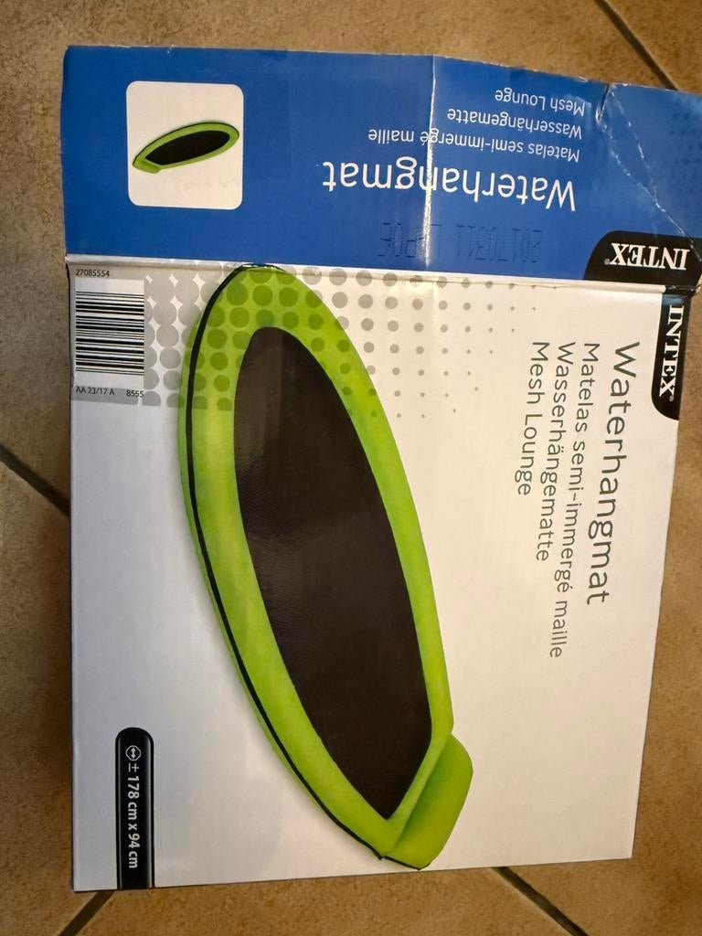 Waterhangmat intex / Nieuwprijs 29,99 €, Sports nautiques & Bateaux, Sports Nautiques & Bateaux Autre, Enlèvement ou Envoi, Neuf