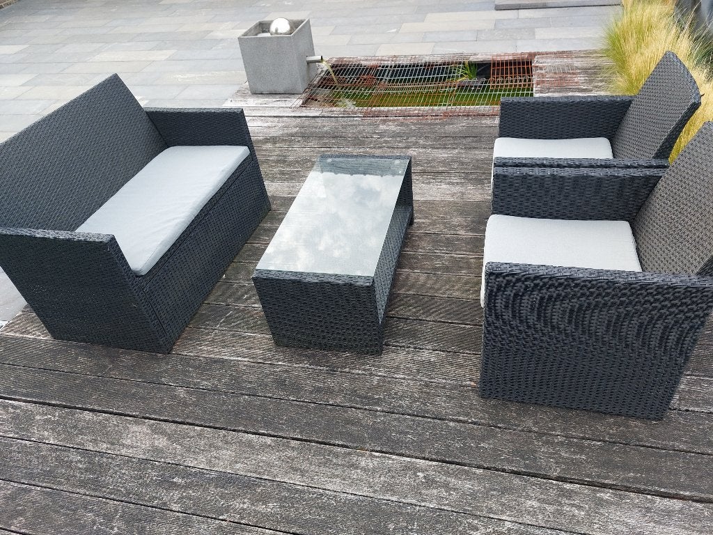 Loungeset, Tuin en Terras, Ophalen, 4 zitplaatsen, Gebruikt, Loungeset