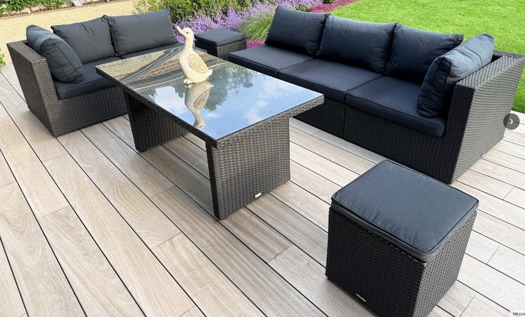 Meubles de jardin Bristol - Ensemble de salon, 5 places, Comme neuf, Synthétique, Enlèvement
