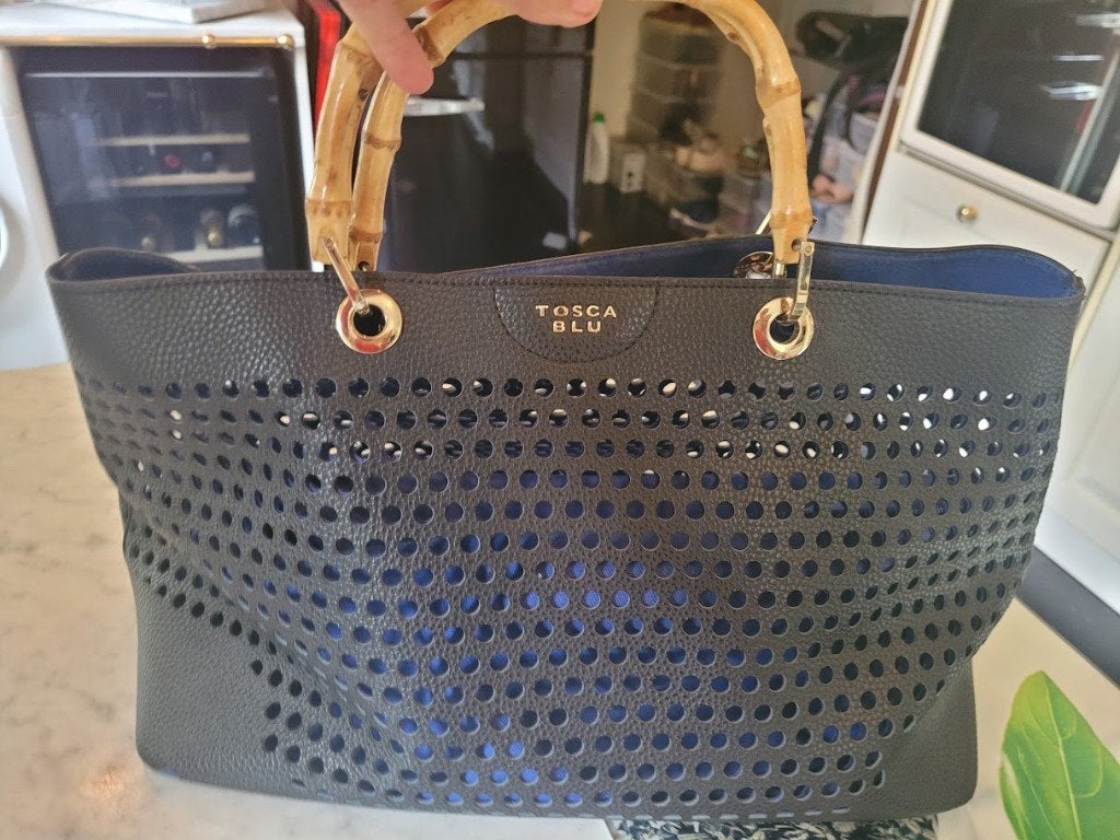 blauwe handtas, Ophalen of Verzenden, Zo goed als nieuw, Blauw, Handtas