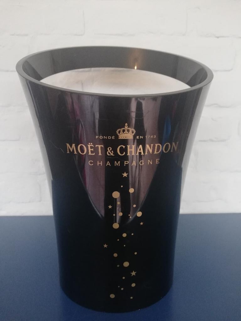 Moët & Chandon Champagnekoeler ijsemmer, Huis en Inrichting, Ophalen of Verzenden, Gebruikt, Kunststof, Zwart