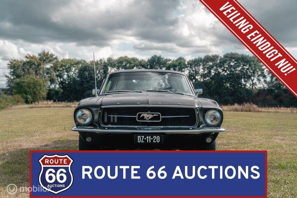Ford Mustang | 1967 | Route 66 Auctions, Zwart, Bedrijf, Handgeschakeld, Overige carrosserie