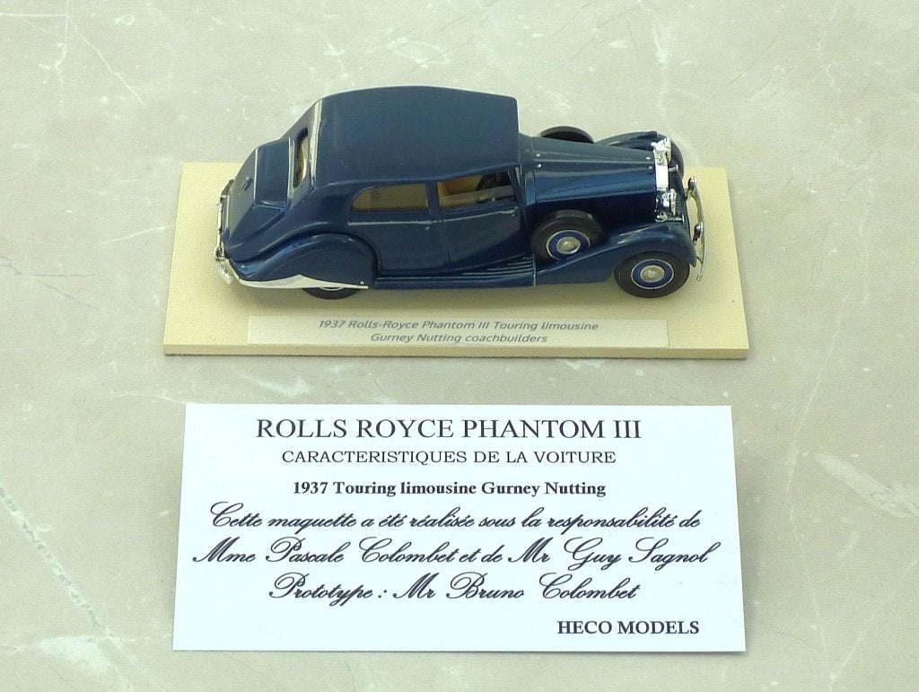 Heco 1-43 1937 Rolls Royce Phantom III Touring limousine, Enlèvement ou Envoi, Comme neuf, Voiture, Autres marques