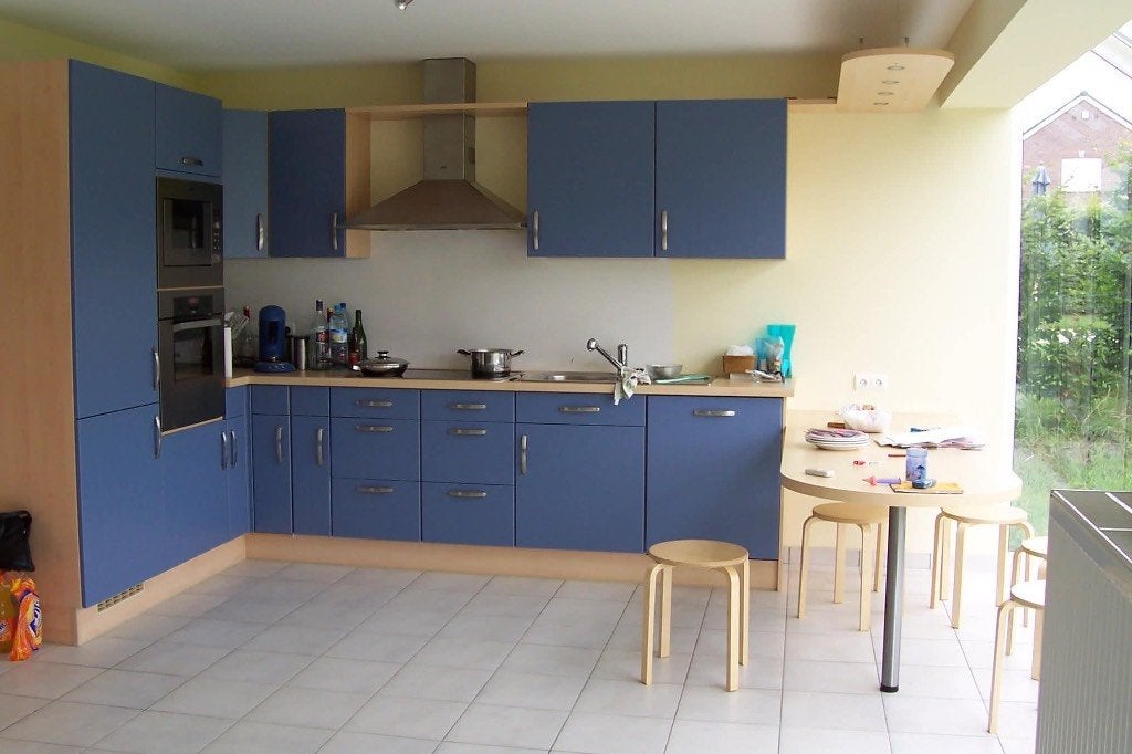 Cuisine, Ophalen, Gebruikt, Blauw, Hoekkeuken