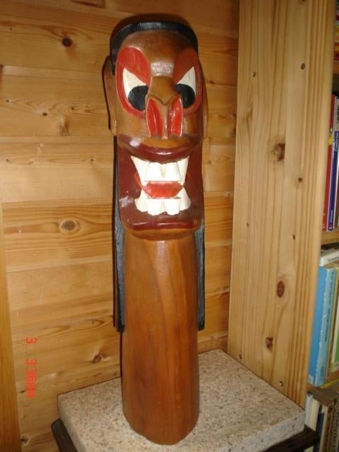 groot houten beeld, zuid amerika, Antiek en Kunst, Ophalen of Verzenden