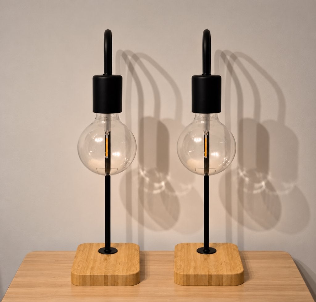 Lampe de chevet, Maison & Meubles, Industriel, 47 cm, Comme neuf, Source lumineuse incluse