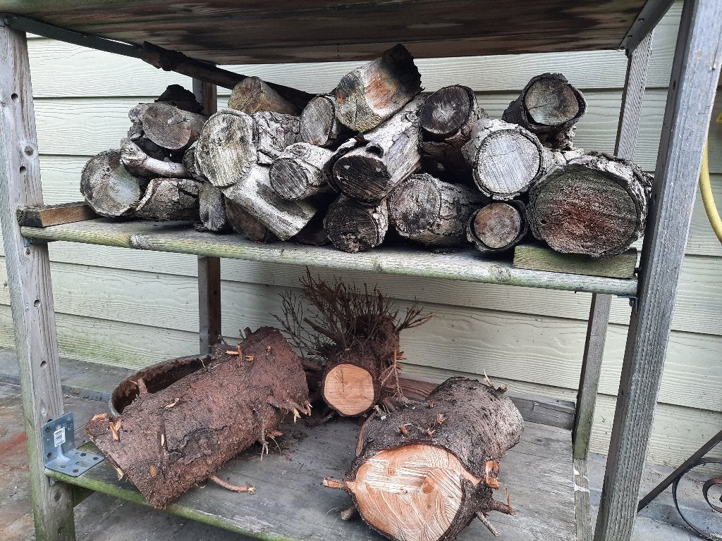 Droog hout, Tuin en Terras, Brandhout, Ophalen, Blokken