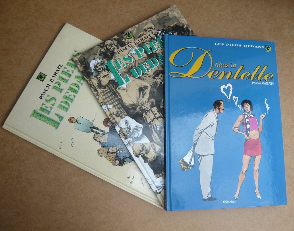 Bd LES PIEDS DEDANS tomes 1 à 3 (EO ttbe) de RABATE, Livres, Enlèvement ou Envoi, Série complète ou Série, Utilisé, RABATE