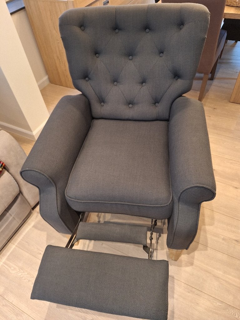 Relaxzetel (handmatig), Ophalen, Gebruikt, Stof, Chesterfield look