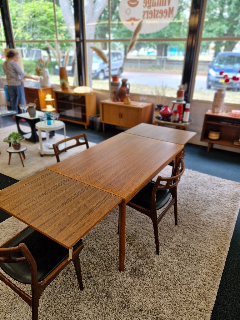 Deens design uitschuifbare eettafel – Am Møbler 70s, Ophalen, Gebruikt, Vintage
