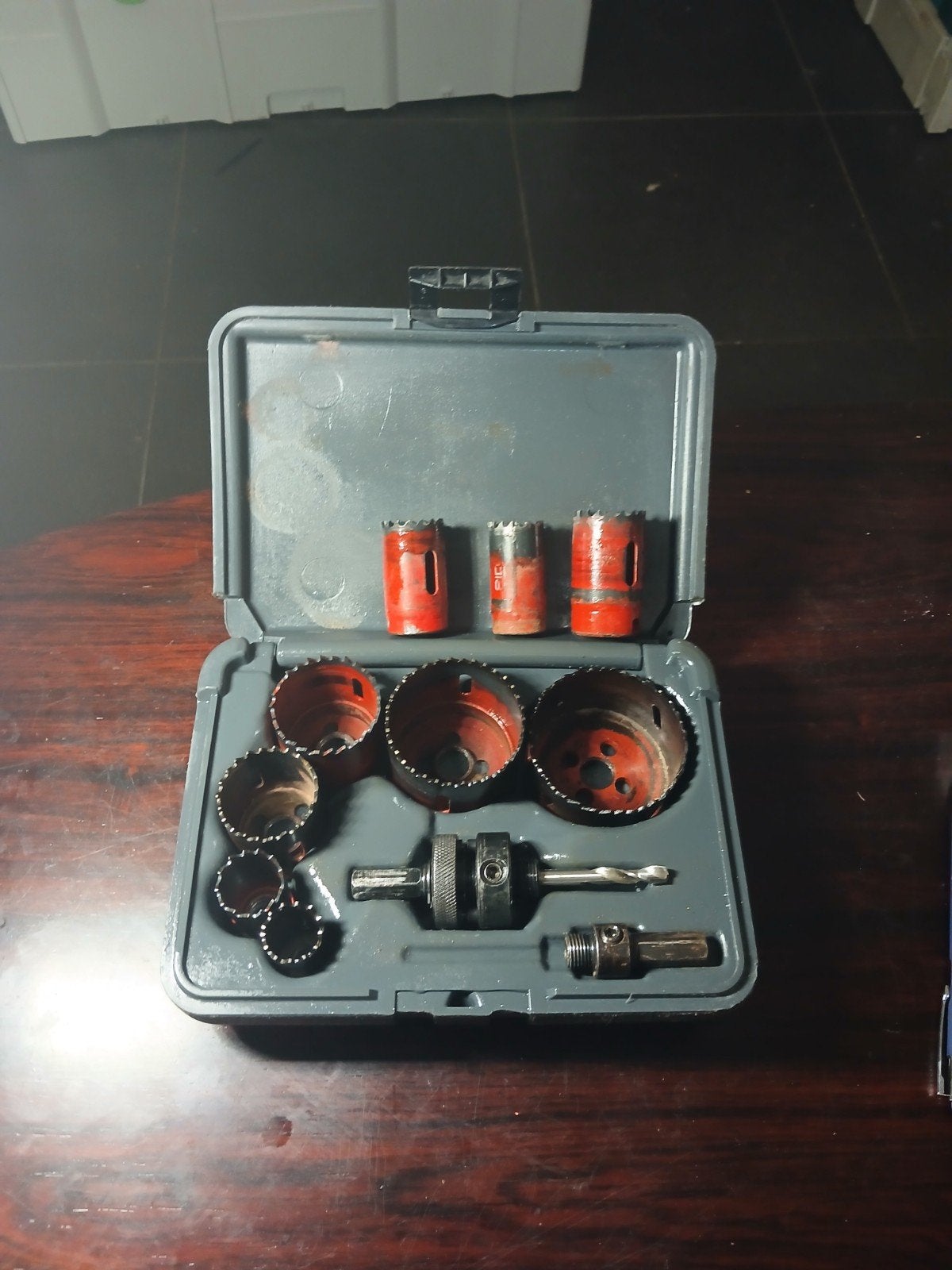 Coffret de 11 scies-cloches RIDGID 1248 pour le perça, Enlèvement, Métal