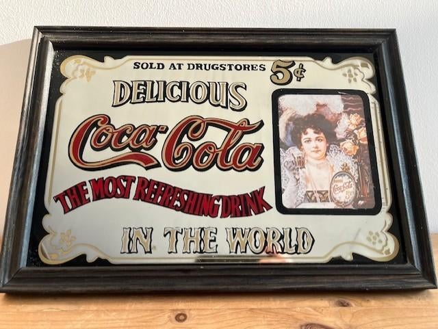 Spiegel Coca-Cola (jaren '70), Verzamelen, Ophalen of Verzenden, Huis en Inrichting