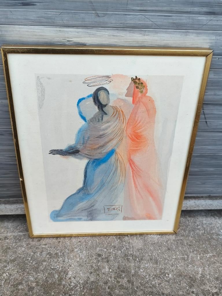 Lithographie signe Salvador Dali, Enlèvement ou Envoi