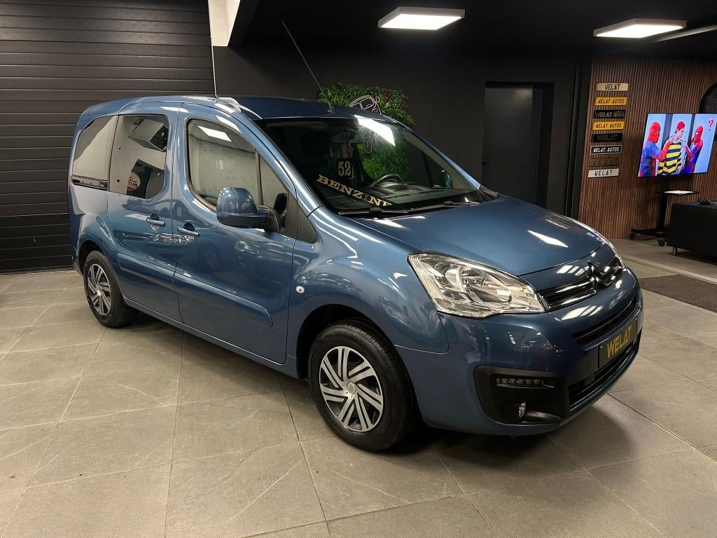 CİTROEN BERLİNGO 2018 1.6 LITER BENZİNE/CARPLAY/NAVIGATON, Auto's, Citroën, Bluetooth, Euro 6, 120 kW, Blauw