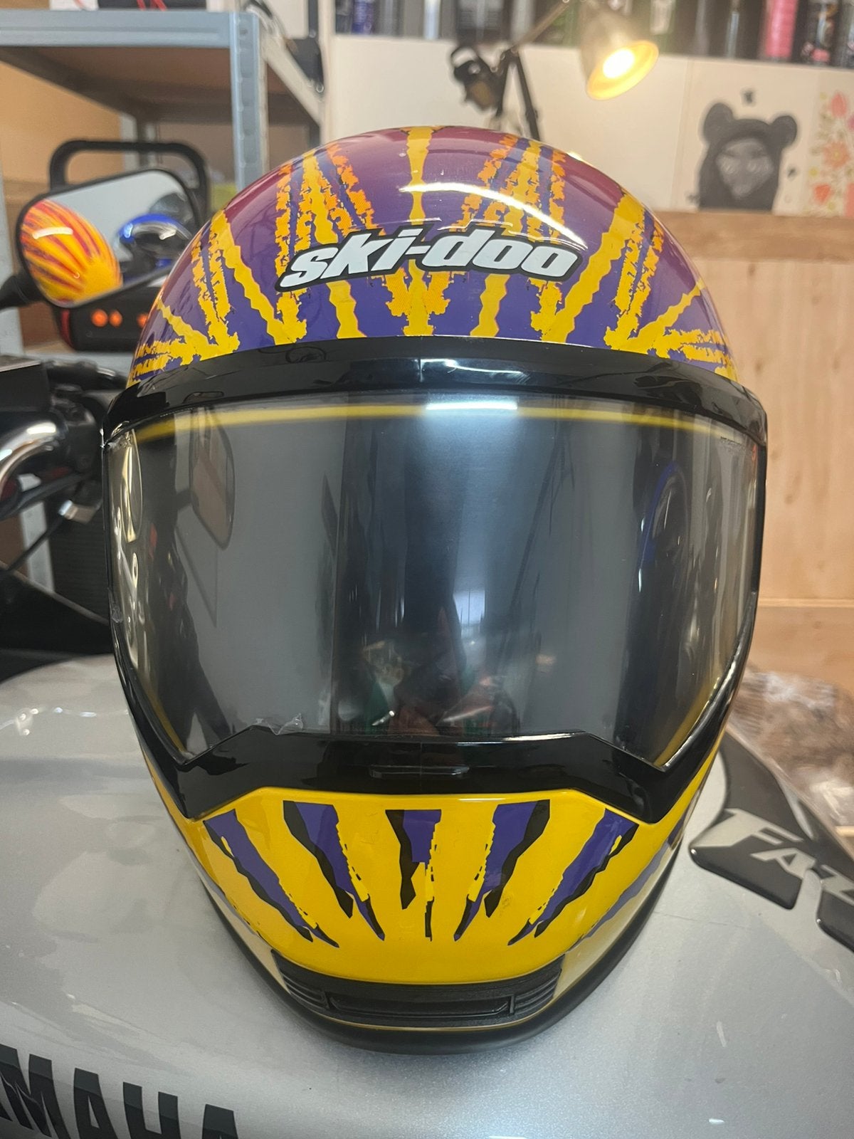 Vintage Ski-Doo Helm Lazer (1997)  M Splinternieuw met Tags, Motoren, Ophalen of Verzenden, M, Lazer