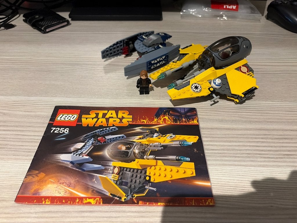 Lego star wars 7256 Jedi Starfighter and vulture droid, Ophalen, Gebruikt