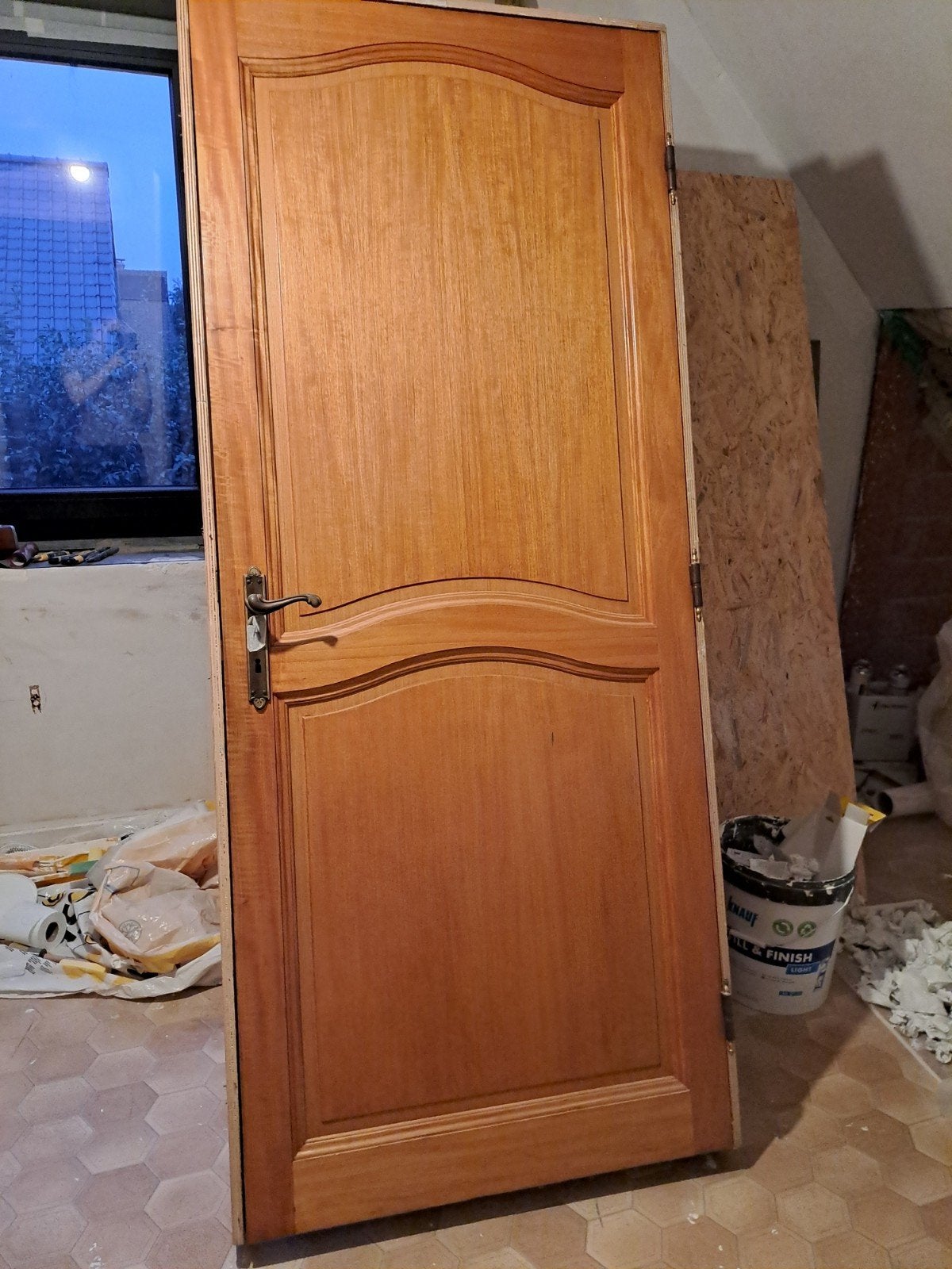 Houten binnendeur, Doe-het-zelf en Bouw, Deuren en Vliegenramen, Ophalen, Gebruikt, 80 tot 100 cm, Binnendeur