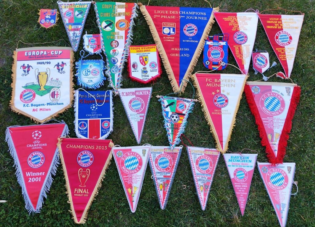 Bayern München 1970s-2000s collectie vaantje vaandel wimpel, Ophalen of Verzenden