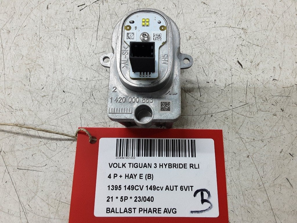 BALLAST DE PHARE XENON GAUCHE Tiguan (AD1) (1420000863), Volkswagen, Mevr. I. Hauben, Utilisé, Rue de l'Espoir 34 34
4030  GRIVEGNÉE, BE