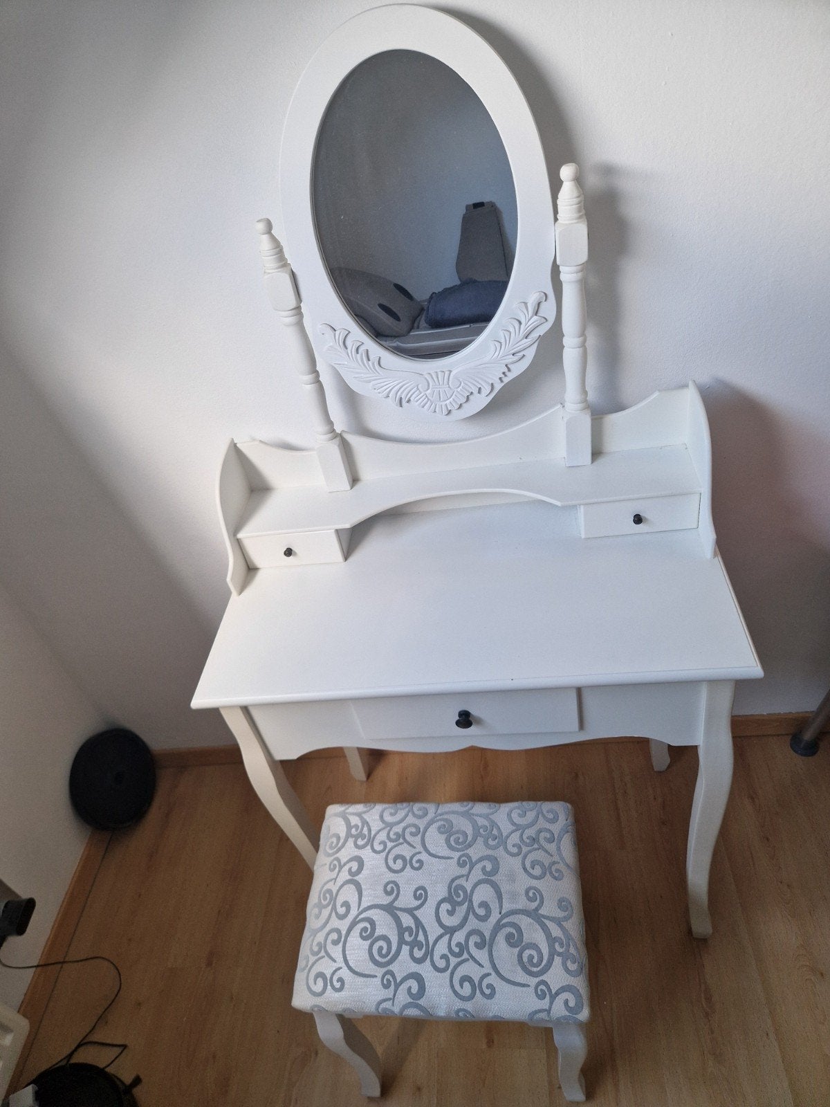Coiffeuse avec chaise, Enlèvement, Utilisé, Bois