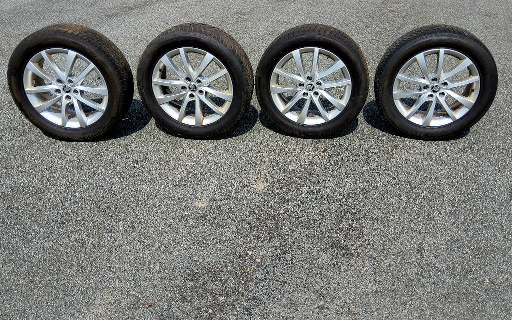 Très belles jantes 18" originales Skoda, entraxe 5x112, 18 pouces, Enlèvement, Utilisé, Jante(s)