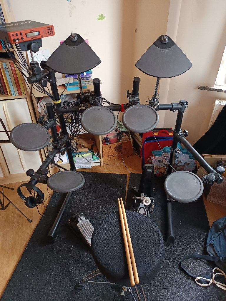 YAMAHA DTXPRESS ELEKTRONISCH DRUMSTEL TE KOOP, Ophalen, Zo goed als nieuw, Yamaha