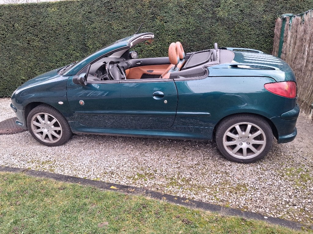 PEUGEOT 206 CABRIOLET, 4 zetels, 4 cilinders, Cabriolet, Lederen bekleding