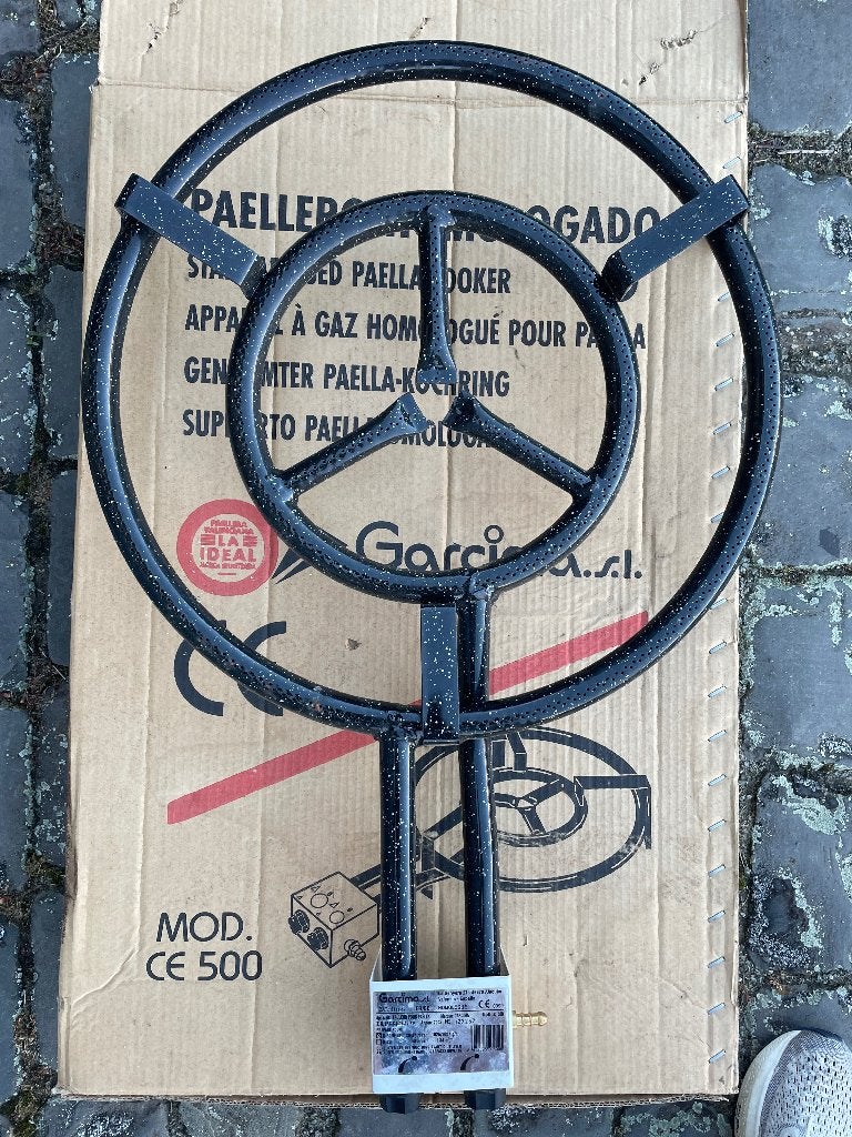 Paella gasvuur Garcima, Huis en Inrichting, Keuken | Potten en Pannen, Ophalen, Zo goed als nieuw, Overige materialen, Wok